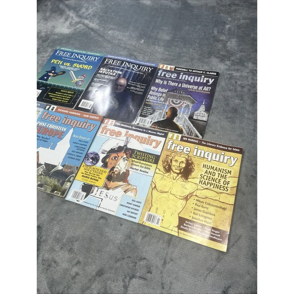 Free Inquiry Magazine Lot of 7‎ Population Intelligent Design Humanism Religion